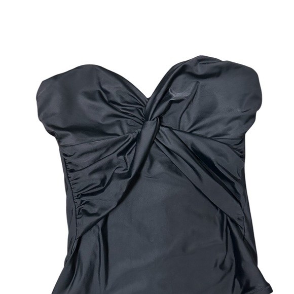 J. Crew Twist Front Bandeau One- Piece SwimSuit 6 - Picture 2 of 6